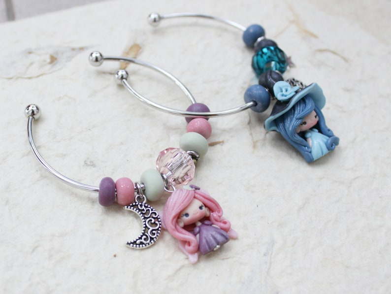 fairy bracelet bangle with mini doll made to order