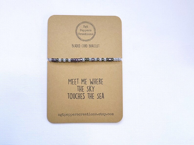 Seed Bead Bracelet Adjustable Knot Waterproof Cord Lilac - Etsy