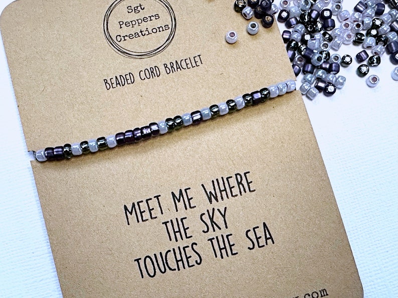 Seed Bead Bracelet Adjustable Knot Waterproof Cord Lilac - Etsy