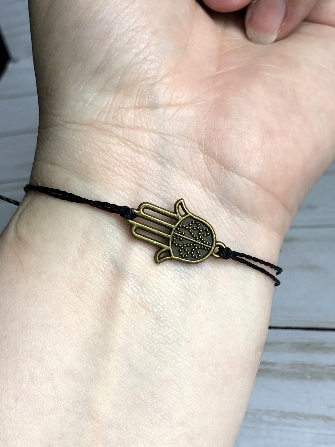 Black hamsa bracelet Clearance