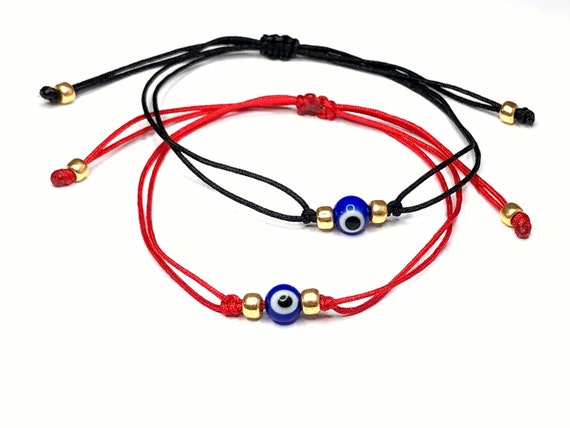 Evil Eye Cord Bracelet Talisman Protection Amulet bracelet | Etsy