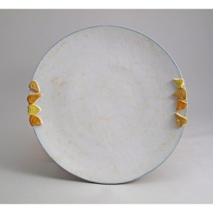 Large Aspen Platter with Yellow Leaves