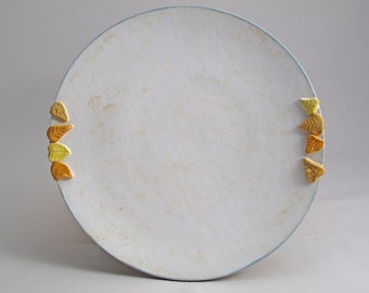 Large Aspen Platter with Yellow Leaves