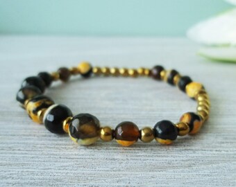 Edelstein Armband Achat Hämatit