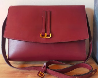 Sac vintage Delvaux rouge bordeaux