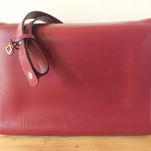 Sac vintage Delvaux rouge bordeaux image 3