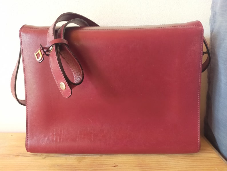 Sac vintage Delvaux rouge bordeaux image 3