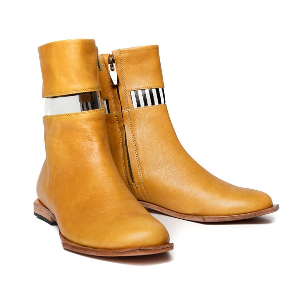 completely flat ankle boots