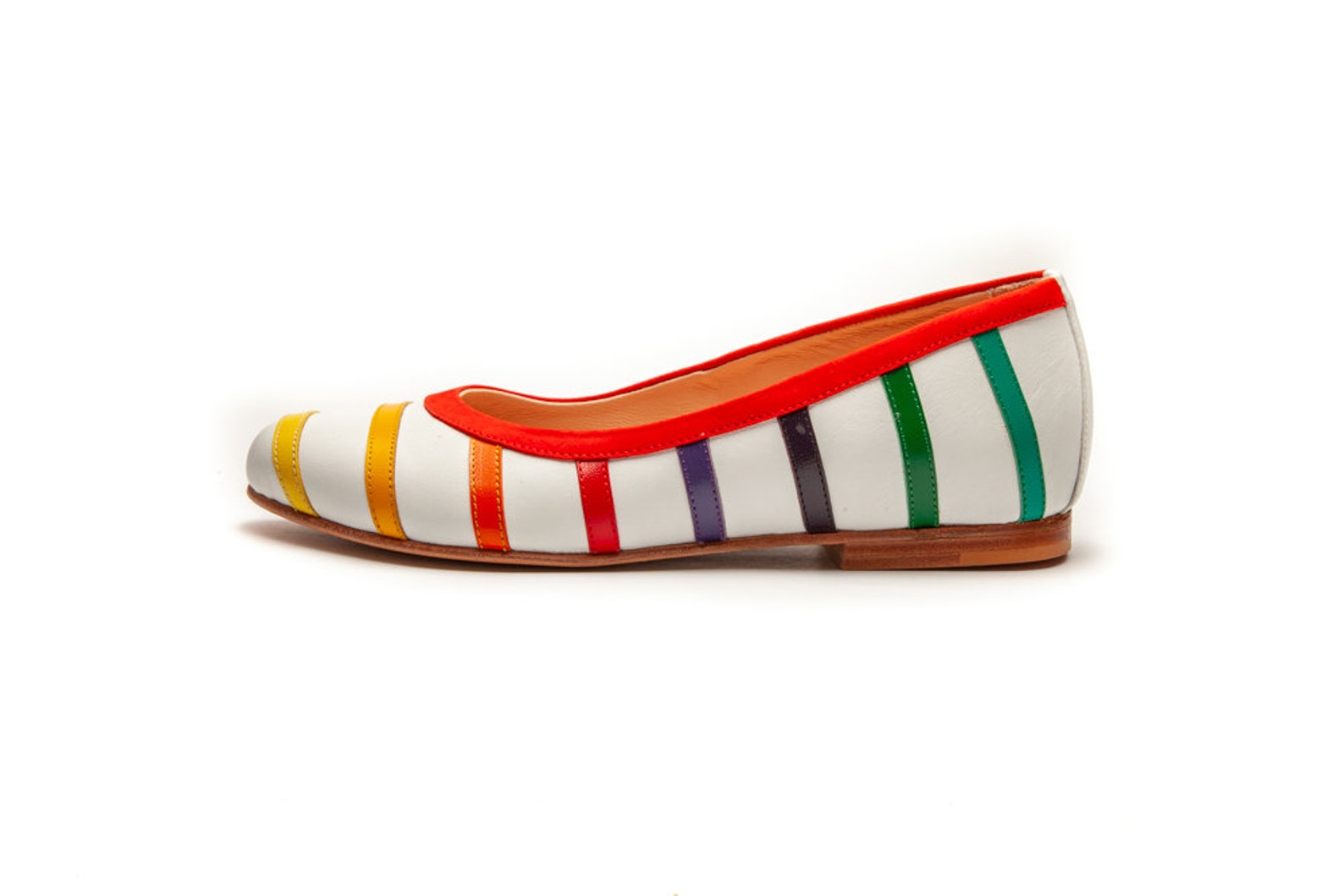 rainbow ballet flat slippers main image 1