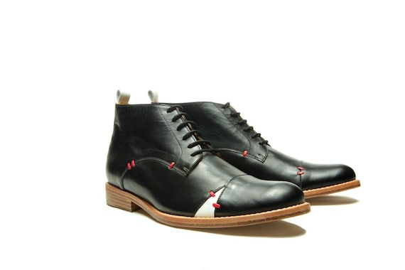 black oxford boots