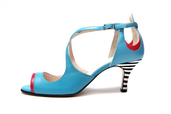 turquoise blue heels