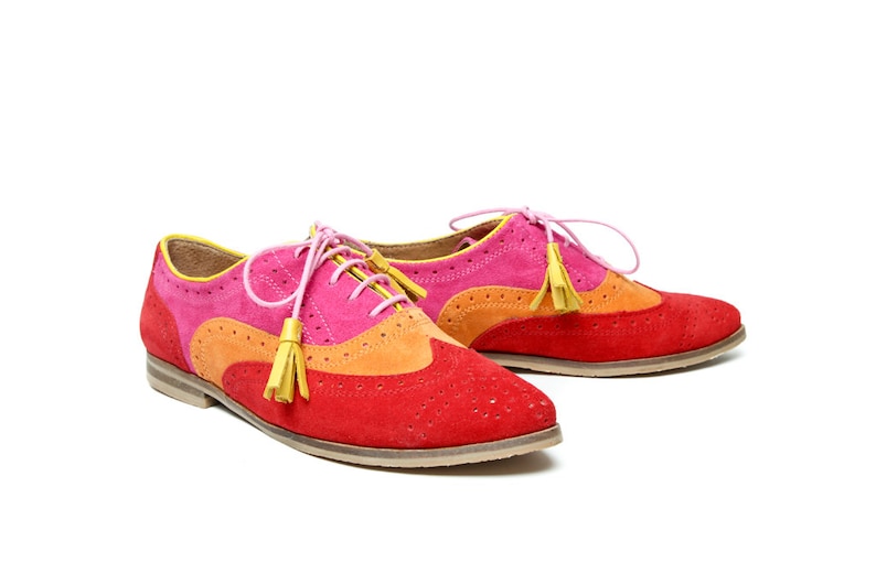 pointed oxford shoes women's