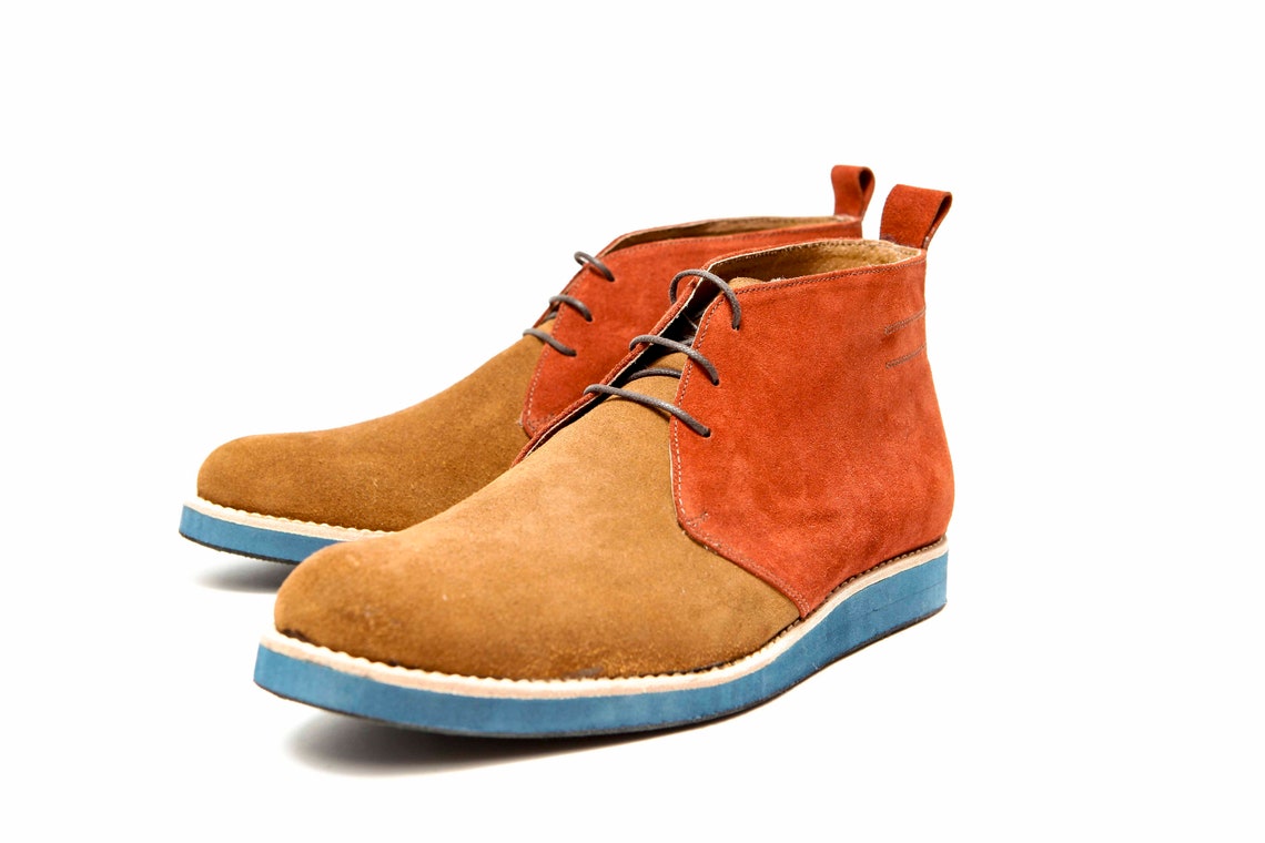 SAMPLE SALE/ SIZE 41/handmade Brown Chukka Boots/ Men's Etsy