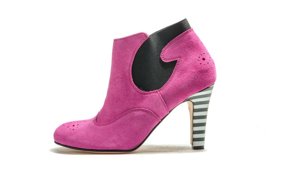 Roze laarsjes met hak new arrivals