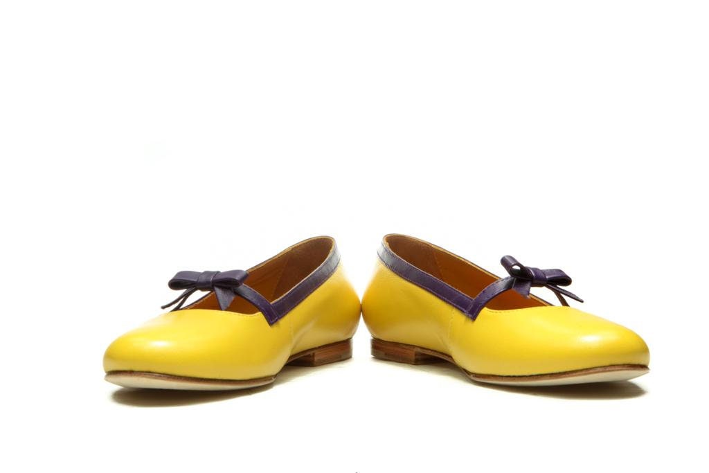 yellow ballet pumps