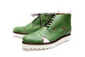 Men's Green handmade shoes/ Green ankle boots/ Comfortable men's shoes/ Men's leather ankle boots/ Green Oxford shoes/ Unique men shoes