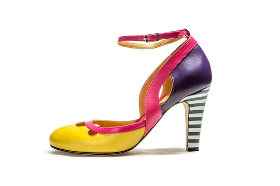 colorful mary jane shoes