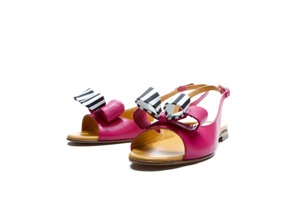 25C Sandal 45mm Open Heel Pink Lambskin 233489