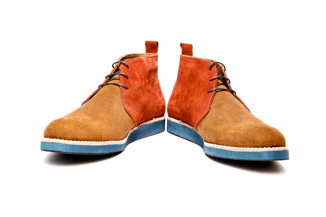 SAMPLE SALE/ SIZE 41/handmade Brown Chukka Boots/ Men's Etsy