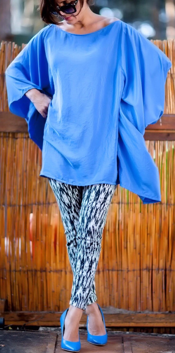 Plus Size Blouse Extravagant Royal Blue 