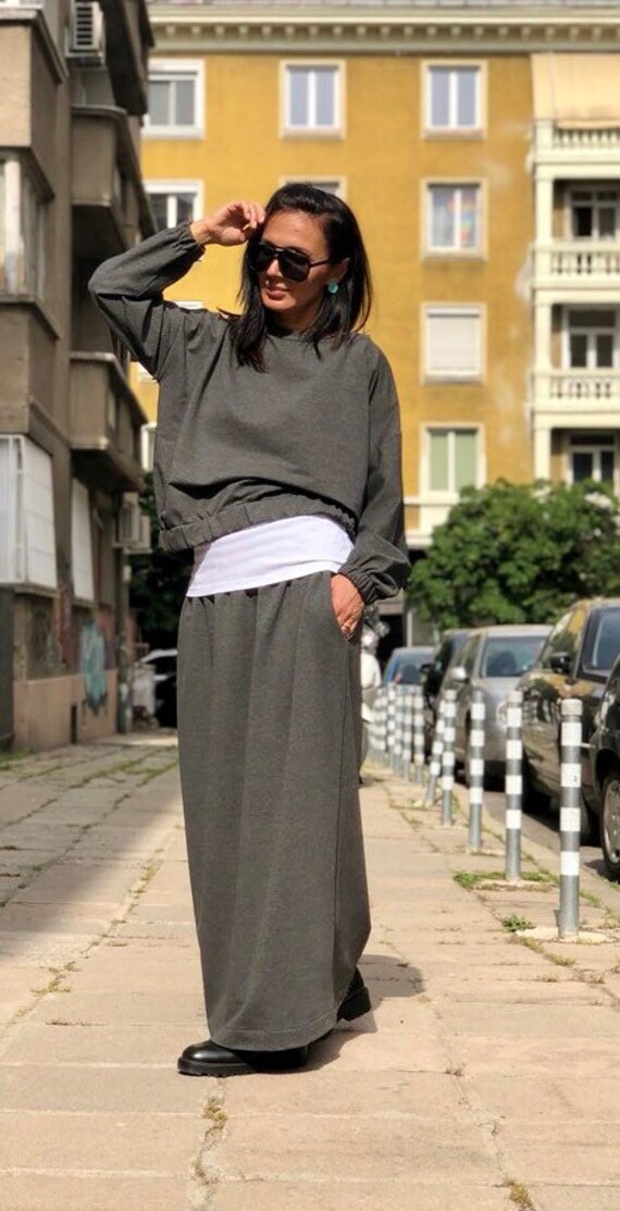 Maxi Sweater Long Skirt Casual Sweater 