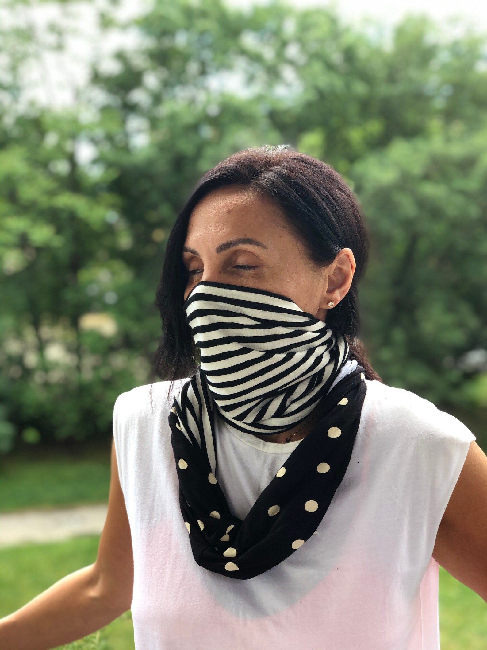 Stylish Covering /Neck Gaiter /Balaclava / Reusable Mask / Etsy