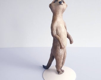 MEERKAT - polymer clay animal sculpture. Mackenzie Meerkat