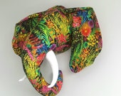 Elefant - Faux Präparatoren - Libertystoff - Wand montiert Tier Kopf - Ernie Elephant - Safari-Thema