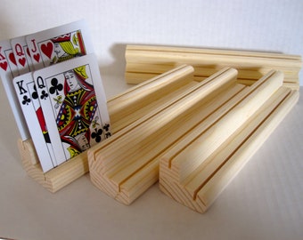 Hands Free Cards Holders Tray Rack Organizer for Bridge Strategy Card Playing Gotui Playing Card Holder Wooden Frame Hands Free Cards Holders Tray Rack Organizer for Bridge Strategy Card Playing Gotui Playing Card Holder Wooden Frame