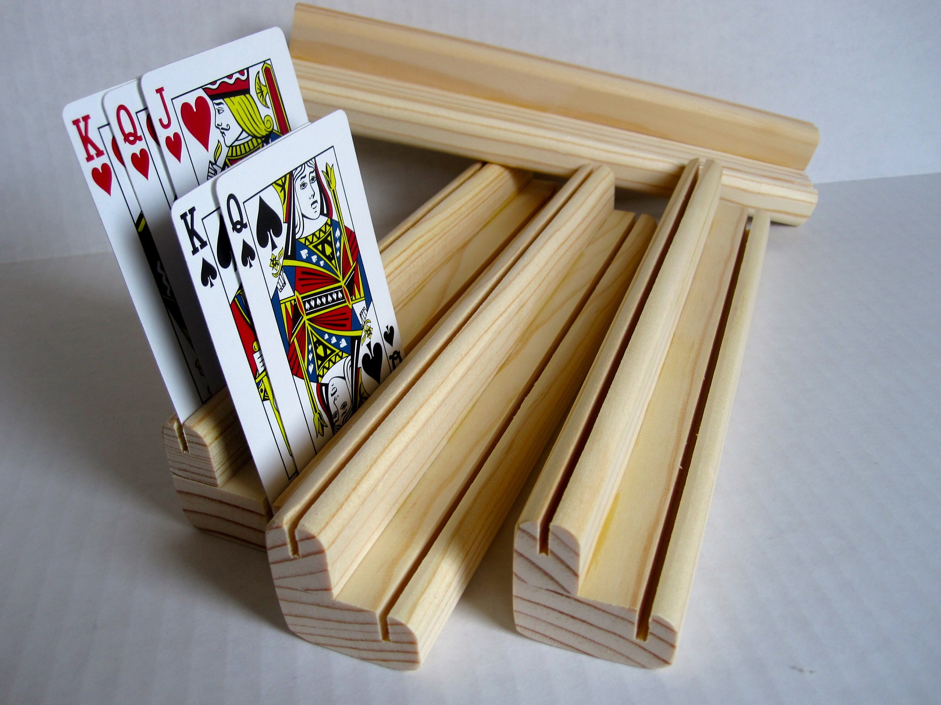 Playing Card Holder / Two Level /set of Four Etsy