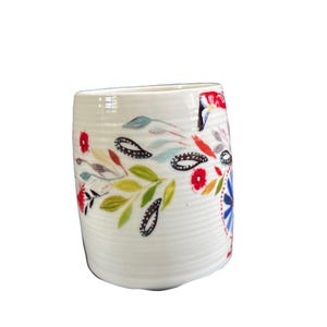 Starla M. Halfmann Anthropologie Letter Initial Monogram •T• Mug Floral image 3