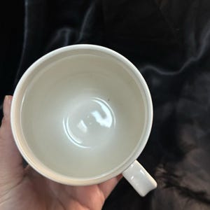 ANTHROPOLOGIE Homegrown Alphabet Monogram Ceramic Mugs Letter M Blue MINT 4" image 7