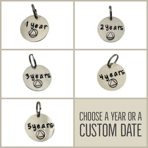 One year sober anniversary gift, Custom sobriety keychain, Sober gift, 2 year sobriety, 3 year sobriety, 4 year sobriety, 5 year sobriety