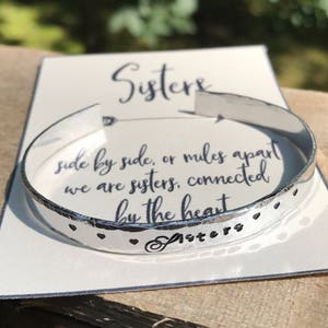 Sister gift, Sister bracelet, Matching bracelets for sisters, Sister in law gift, Sister jewelry, Big sister, Little sister, Gift for sister