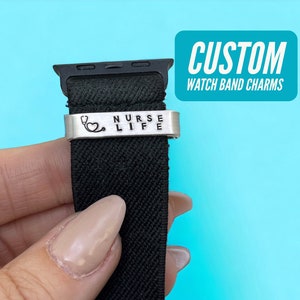 Personalized Smart Watch Band Charm, Fitness Band, Weight loss tracker, Goal tracker, My journey charms, Watch Accessories, Fitness Gift