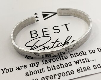 Best Bitches, best friend gift, best bitches tribe, badass tribe, best friend bracelet, best friend matching jewelry, bitch soulmate jewelry