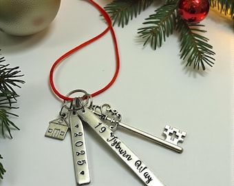 Christmas Ornament for New Home, Housewarming gift, Our First Christmas Ornament, Our first home ornament, First Christmas in new home