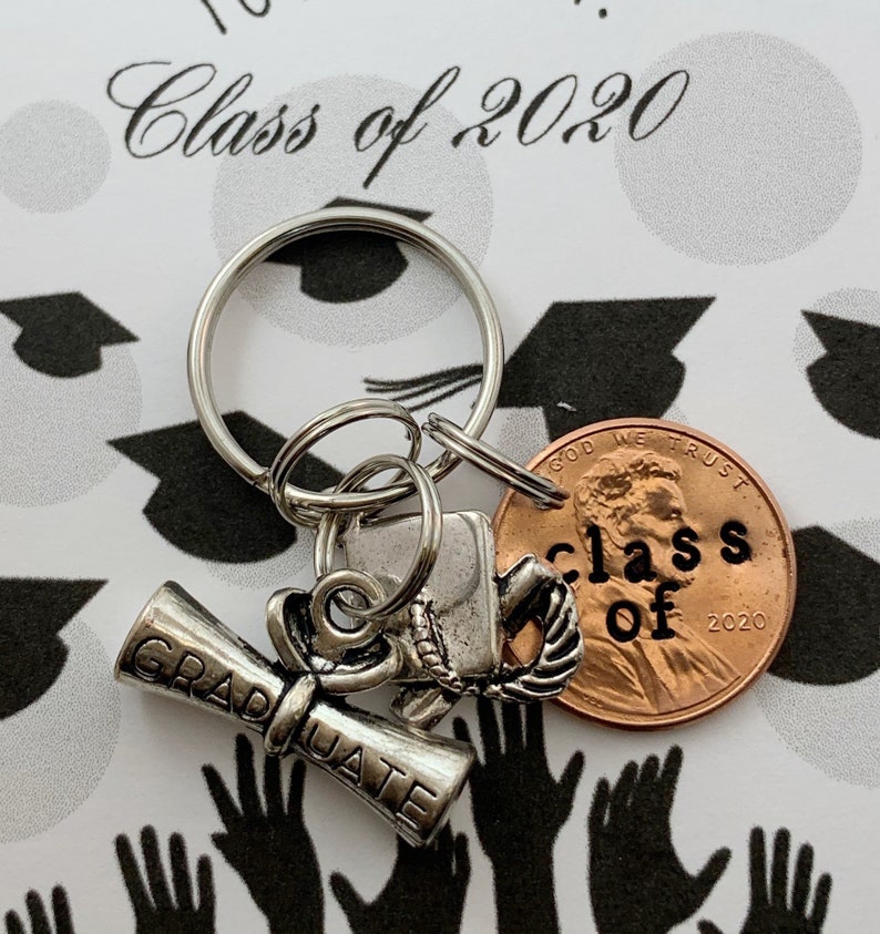 2019 Penny Charm keychain College Graduation Class of 2021 penny graduation gift penny keychain Senior Gifts for graduation high school