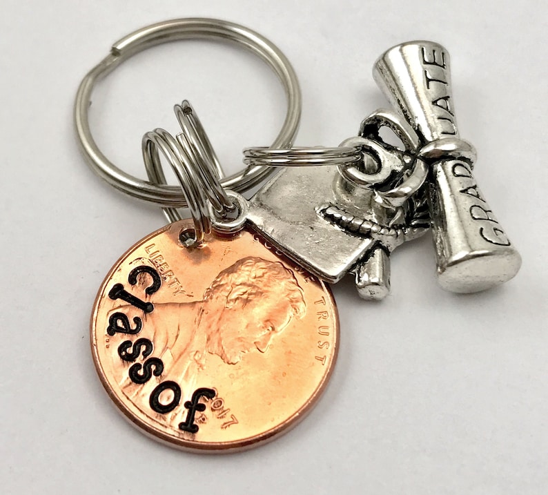 2019 Penny Charm keychain College Graduation Class of 2021 penny graduation gift penny keychain Senior Gifts for graduation high school