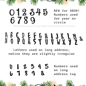 a white background showing the font option and what the letters and numbers look like
