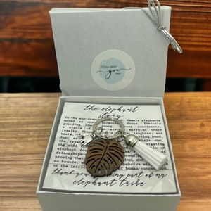 Cadeau d'amitié porte-clés éléphant, compagnons loyaux, protecteur féroce, breloque fraternité, cadeau d'anniversaire meilleur ami, tribu, amitié féminine