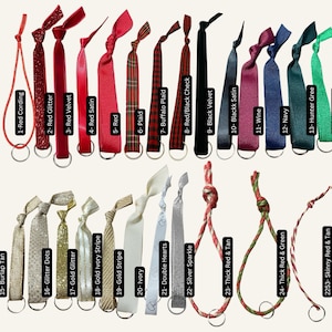photo showing all the ribbon options