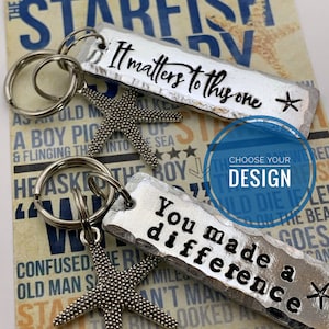 Regalos para maestros, Historia de la estrella de mar, Regalos de agradecimiento para maestros, Esto le importa a este, Llavero de estrella de mar, Regalos para maestros de preescolar, Guardería