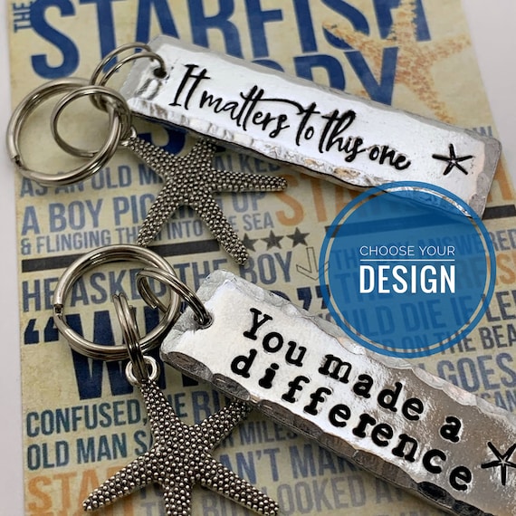 Teacher gift keychain, gift ideas for teacher, appreciation gift, for principal, school counselor, end of school year,it matters to this one