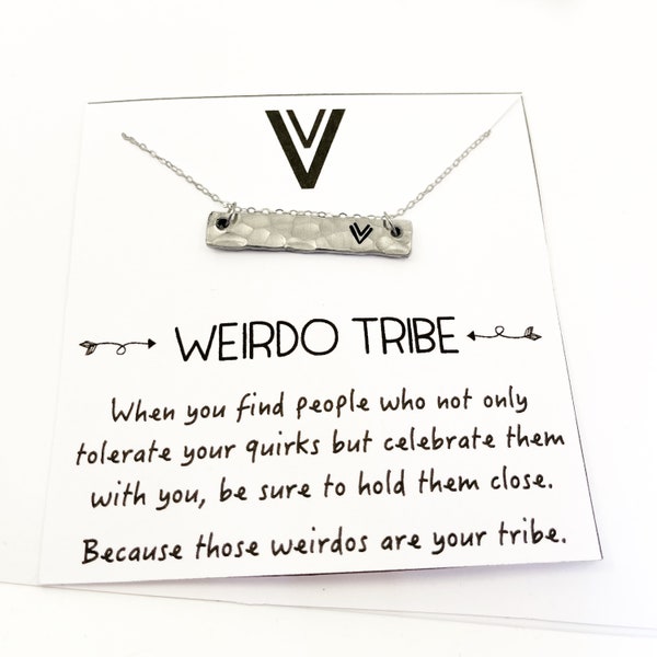 Weirdo Tribe Jewelry, necklace, arrow jewelry, best friend gifts and jewelry, soul sister, My Tribe gifts, girl gang, Weirdo Tribe™