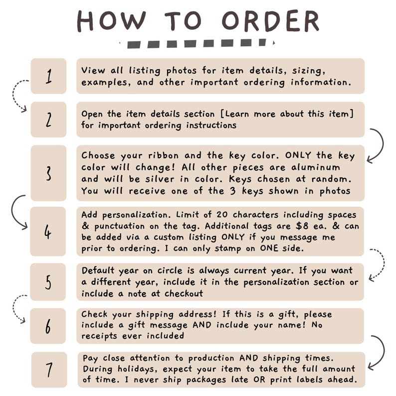 how to ordering instructions