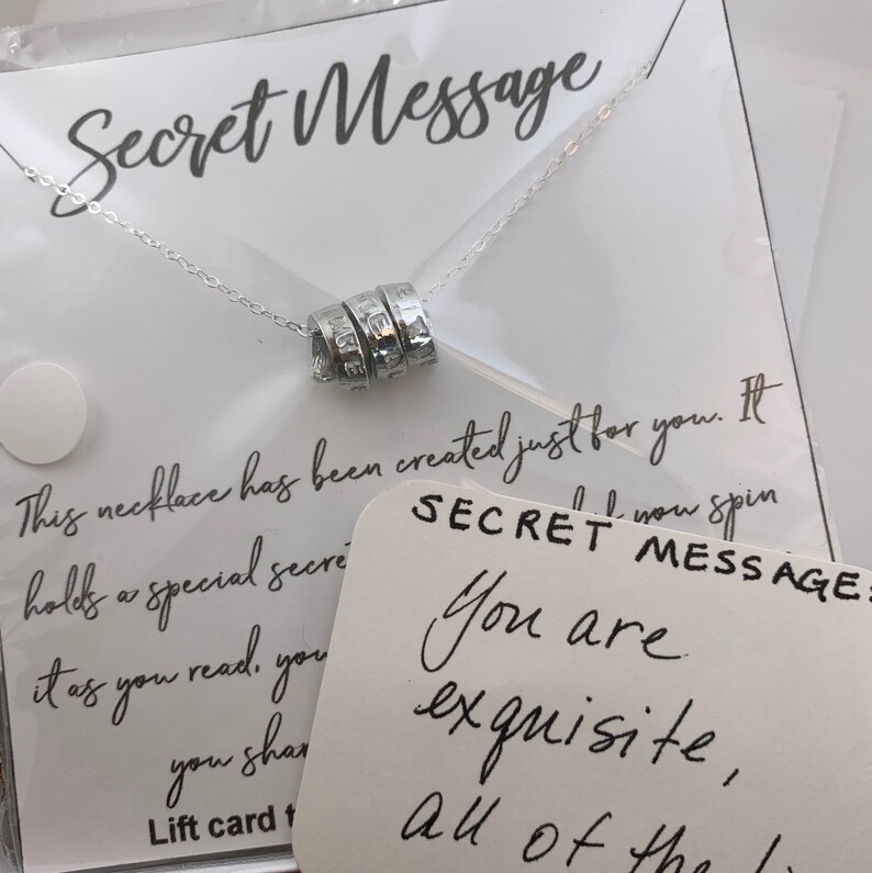 Personalized Hidden Message Jewelry Secret Message is Hand - Etsy
