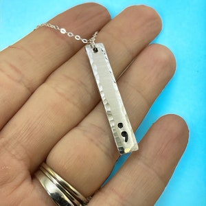 Semicolon necklace, semicolon jewelry, Suicide Awareness, Mental health awareness jewelry, My story isn&#39;t over yet, hand stamped jewelry, ;