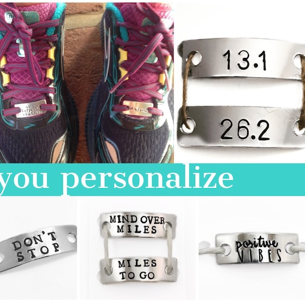 Sneaker tags, Custom Shoe swag, Personalized running shoe tags, gifts for runners, race jewelry, Triathlon Marathon Trainer tags and gifts