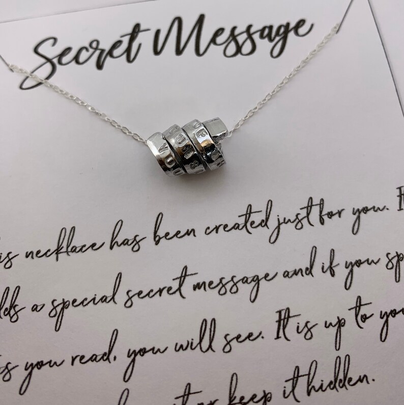 Personalized Hidden Message Jewelry Secret Message is Hand - Etsy